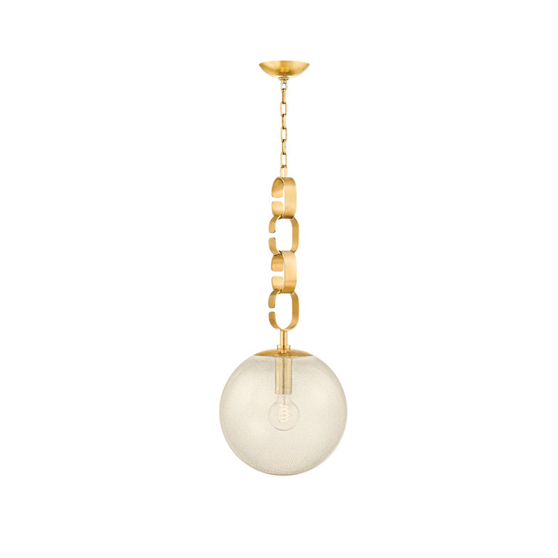 Corbett Lighting 374-13-VB One Light Pendant, Vintage Brass