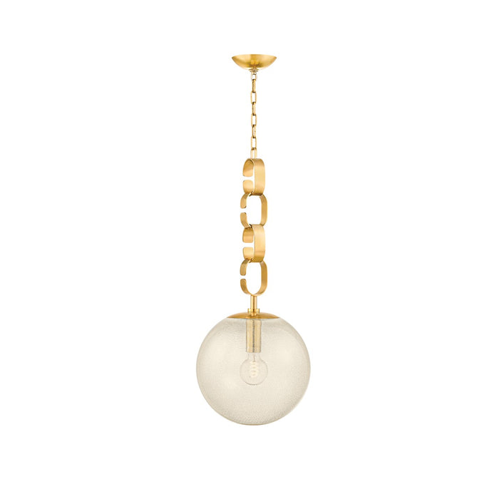 Corbett Lighting 374-13-VB One Light Pendant, Vintage Brass
