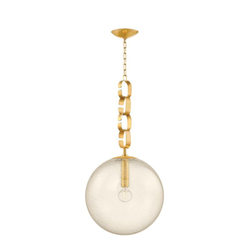 Corbett Lighting 374-18-VB One Light Pendant, Vintage Brass