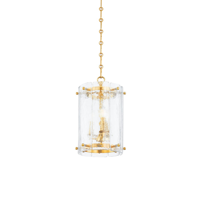 Corbett Lighting 375-11-VPB Three Light Lantern, Vintage Polished Brass