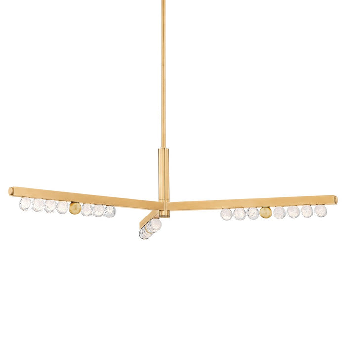 Corbett Lighting 382-50-VB LED Chandelier, Vintage Brass
