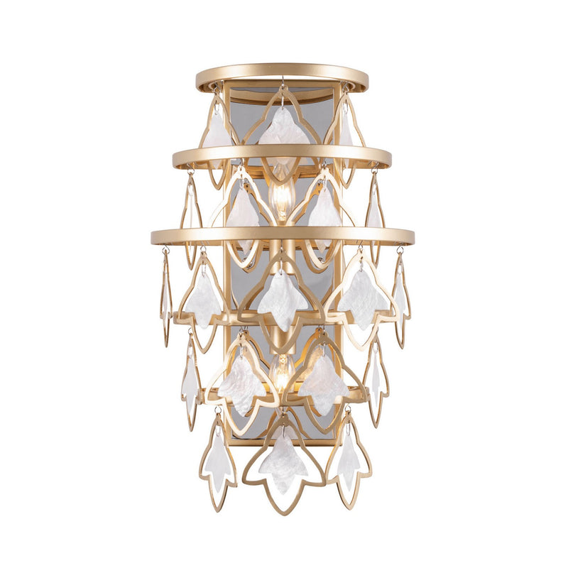 Varaluz 386W02FG Two Light Wall Sconce, French Gold