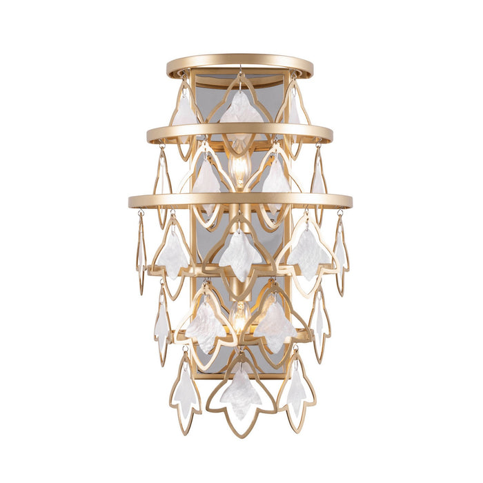 Varaluz 386W02FG Two Light Wall Sconce, French Gold