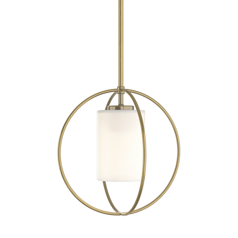 Hubbardton Forge 187440-SKT-MULT-86-GG0160 One Light Mini Pendant, Modern Brass