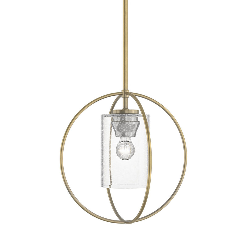 Hubbardton Forge 187440-SKT-MULT-86-II0160 One Light Mini Pendant, Modern Brass