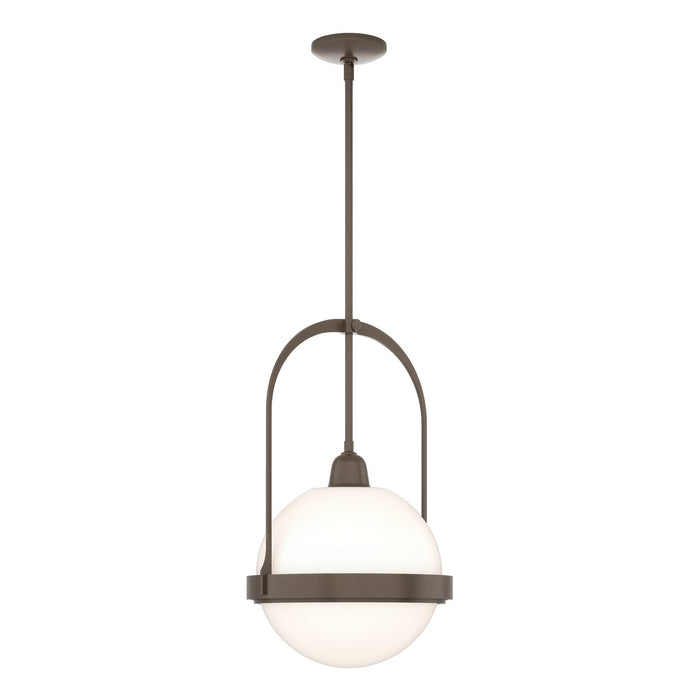 Hubbardton Forge 187460-SKT-MULT-05-GG0605 One Light Mini Pendant, Bronze