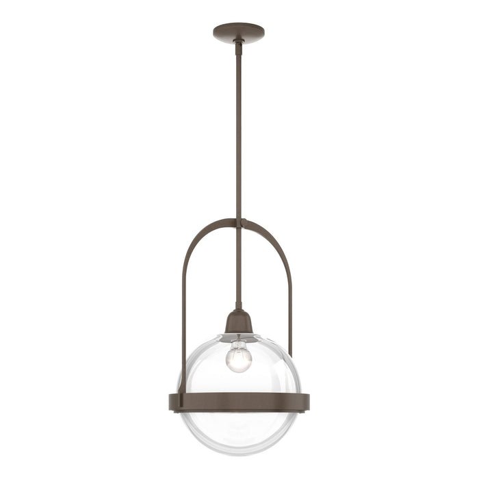 Hubbardton Forge 187460-SKT-MULT-05-ZM0605 One Light Mini Pendant, Bronze