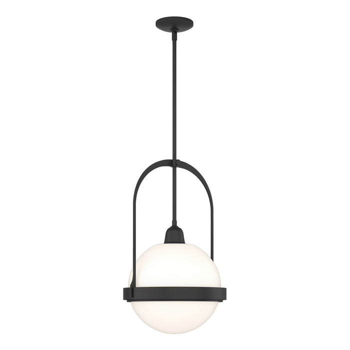 Hubbardton Forge 187460-SKT-MULT-10-GG0605 One Light Mini Pendant, Black