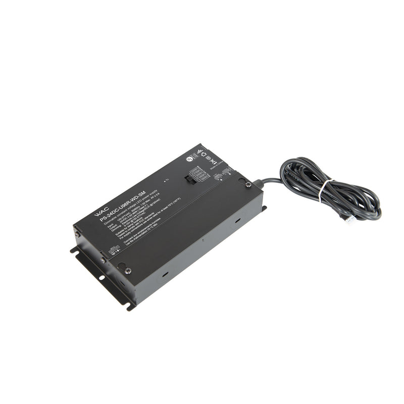W.A.C. Lighting PS-24DC-U60R-WD-SM Remote Power Supply, Black