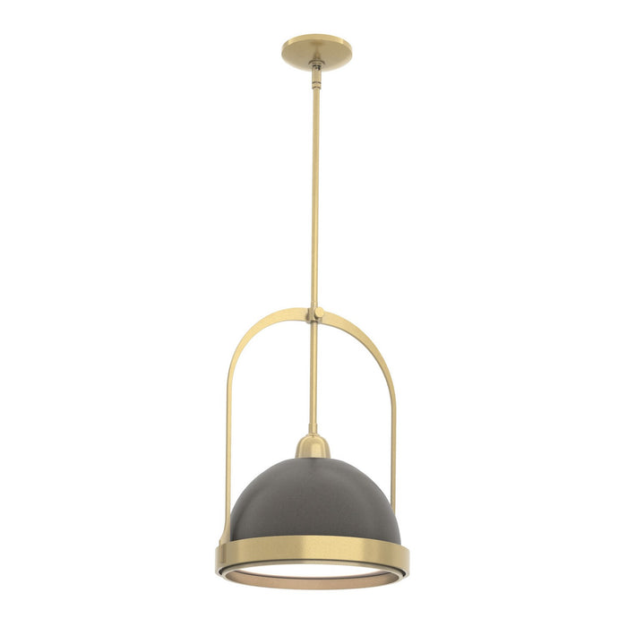 Hubbardton Forge 187462-SKT-MULT-86-07 One Light Mini Pendant, Modern Brass