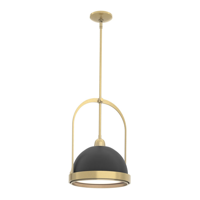 Hubbardton Forge 187462-SKT-MULT-86-10 One Light Mini Pendant, Modern Brass