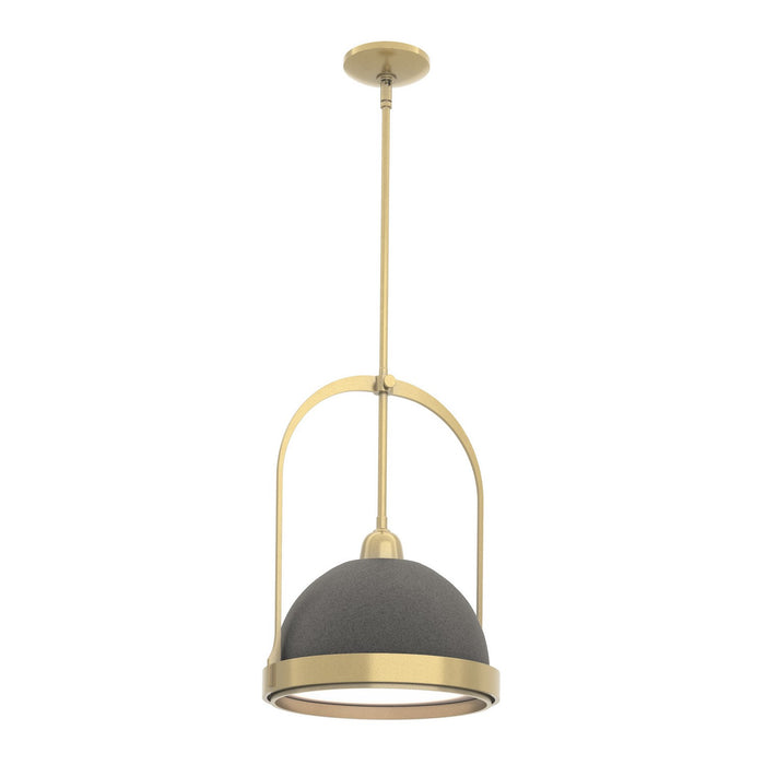 Hubbardton Forge 187462-SKT-MULT-86-20 One Light Mini Pendant, Modern Brass