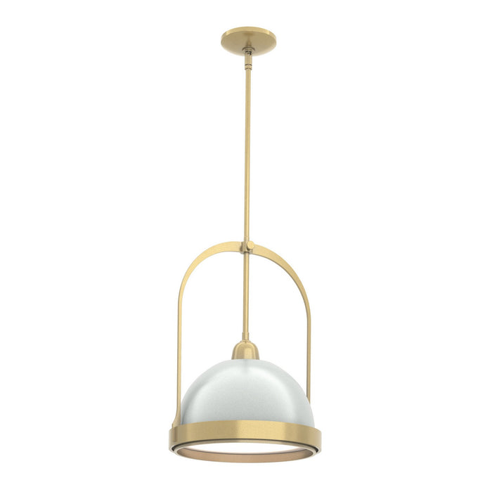 Hubbardton Forge 187462-SKT-MULT-86-82 One Light Mini Pendant, Modern Brass