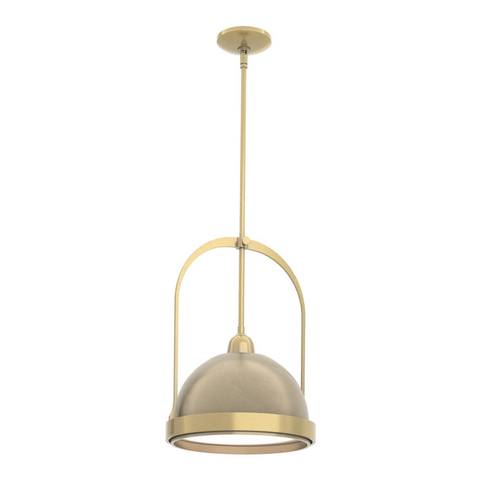 Hubbardton Forge 187462-SKT-MULT-86-84 One Light Mini Pendant, Modern Brass