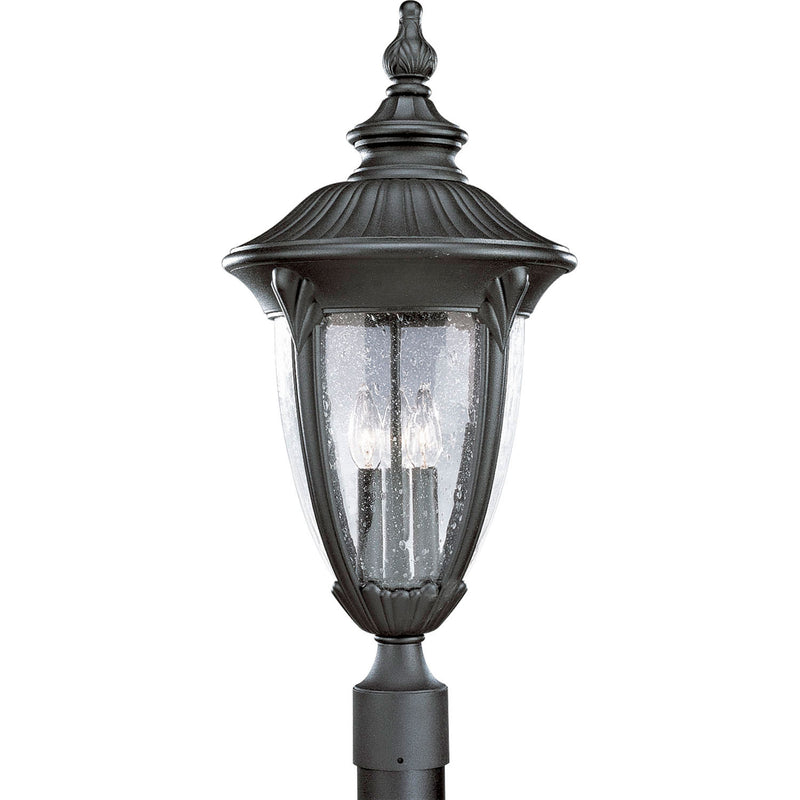 Progress Lighting P5420-31 Three Light Post Lantern, Textured Black