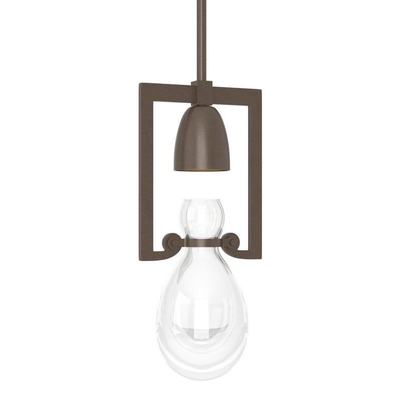Hubbardton Forge 187520-SKT-MULT-05-ZM0572 One Light Mini Pendant, Bronze