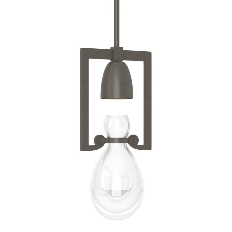 Hubbardton Forge 187520-SKT-MULT-07-ZM0572 One Light Mini Pendant, Dark Smoke
