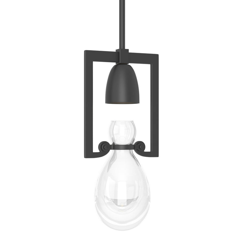 Hubbardton Forge 187520-SKT-MULT-10-ZM0572 One Light Mini Pendant, Black