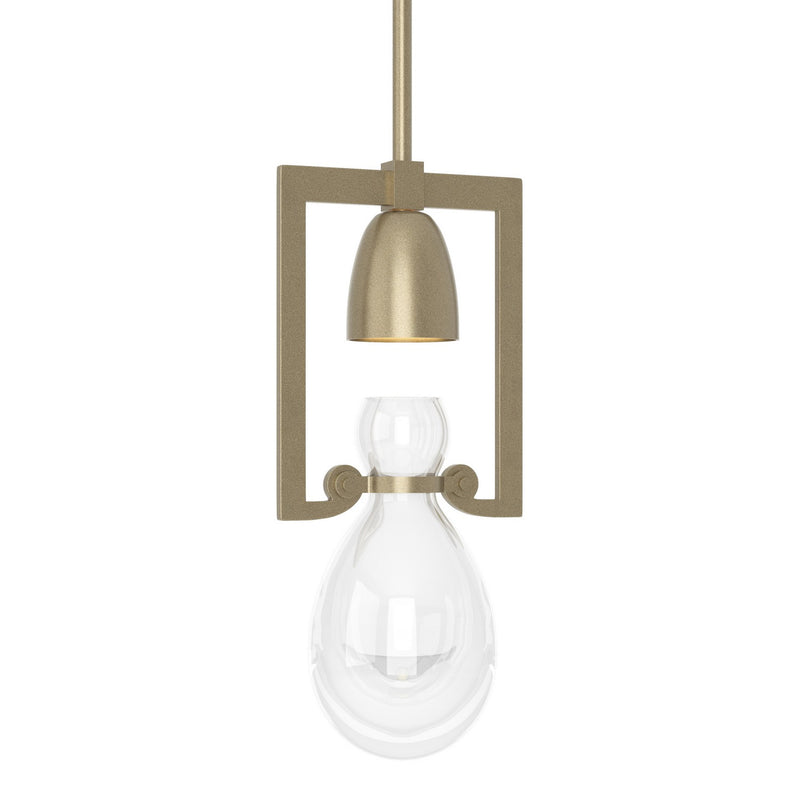 Hubbardton Forge 187520-SKT-MULT-84-ZM0572 One Light Mini Pendant, Soft Gold