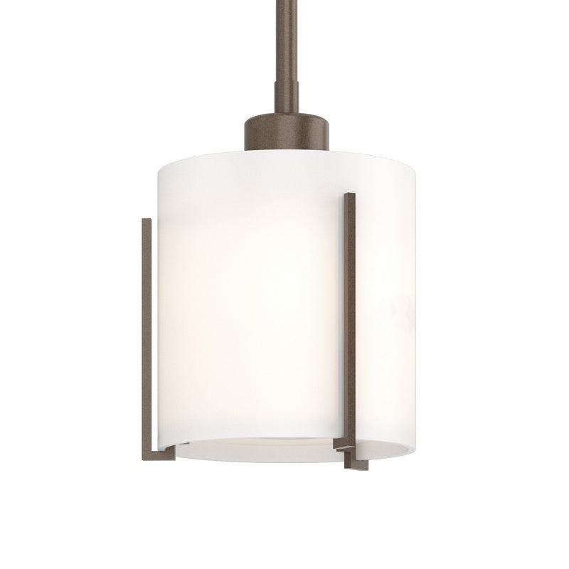 Hubbardton Forge 187650-SKT-MULT-05-GG0140 One Light Mini Pendant, Bronze