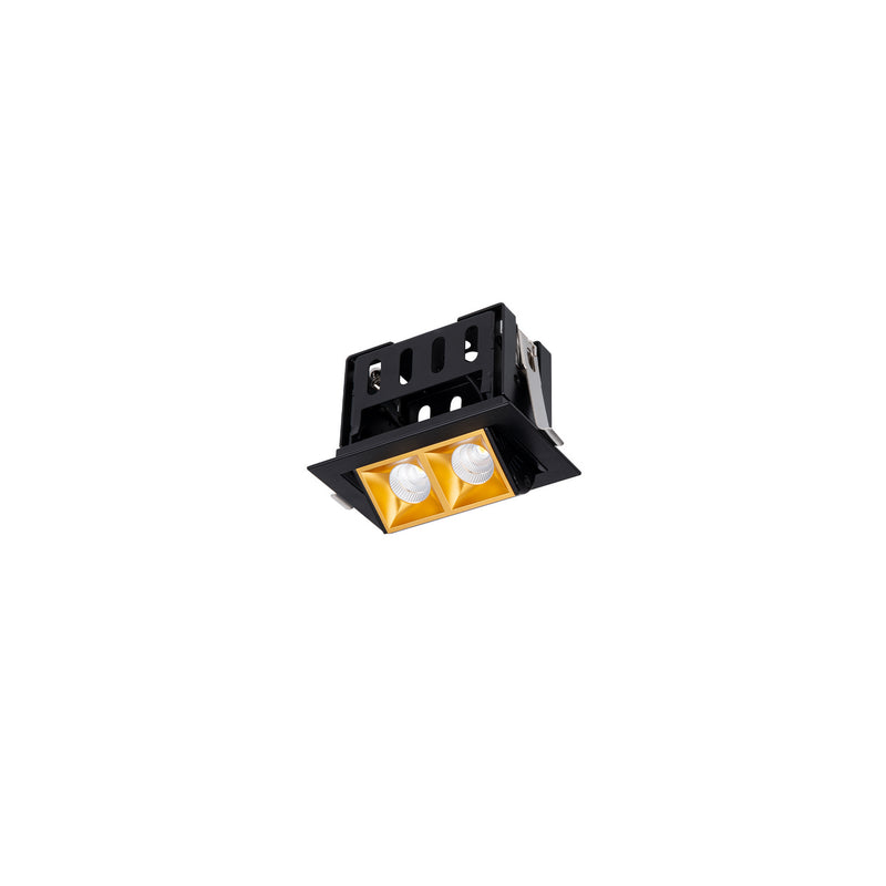 W.A.C. Lighting R1GAT02-N940-GLBK LED Adjustable Trim, Gold/Black