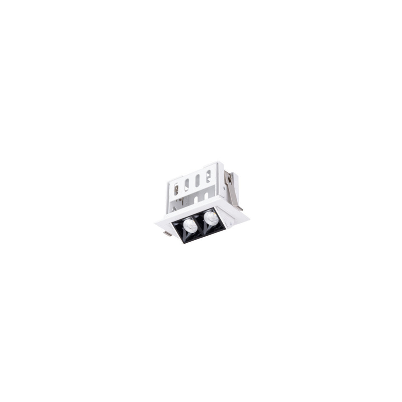 W.A.C. Lighting R1GAT02-S940-BKWT LED Adjustable Trim, Black/White