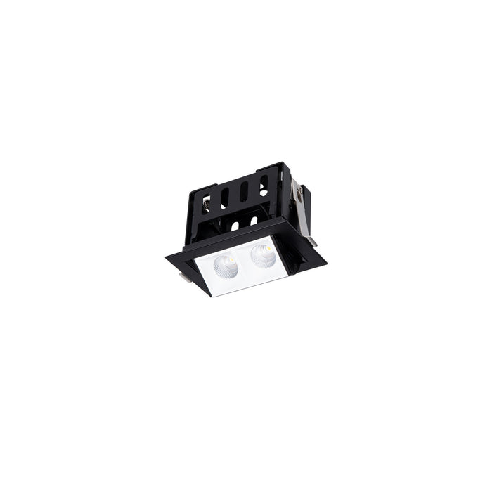 W.A.C. Lighting R1GAT02-S940-WTBK LED Adjustable Trim, White/Black