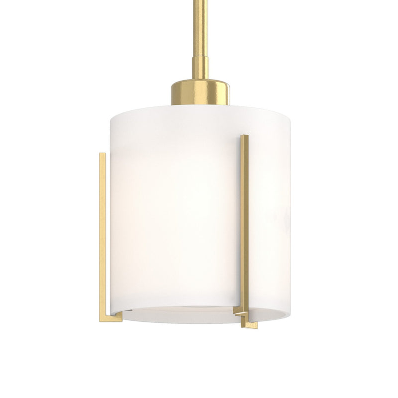Hubbardton Forge 187650-SKT-MULT-86-GG0140 One Light Mini Pendant, Modern Brass