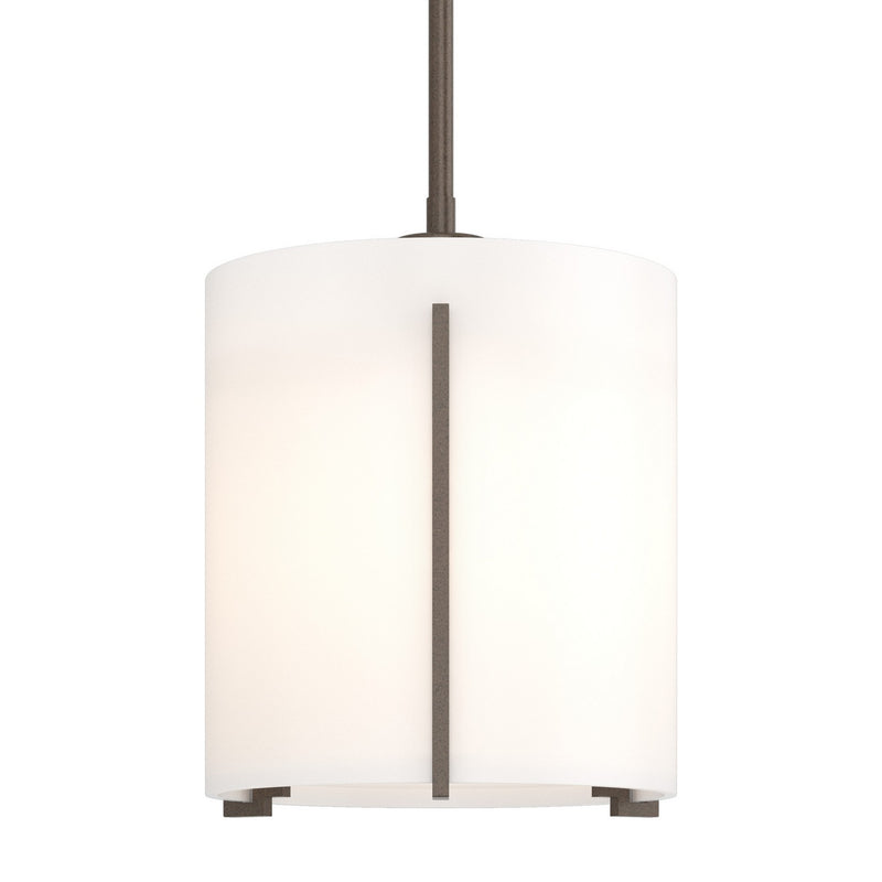 Hubbardton Forge 187660-SKT-MULT-05-GG0137 One Light Mini Pendant, Bronze