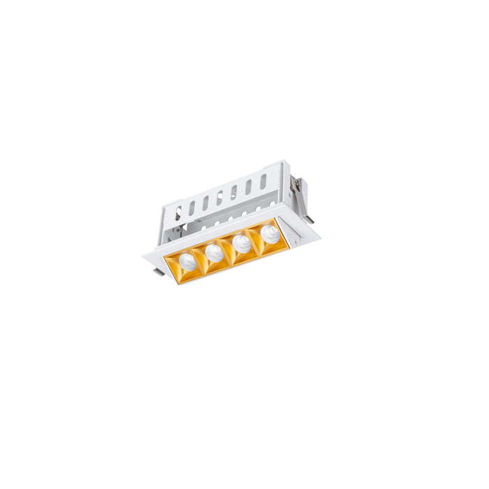 W.A.C. Lighting R1GAT04-N935-GLWT LED Adjustable Trim, Gold/White