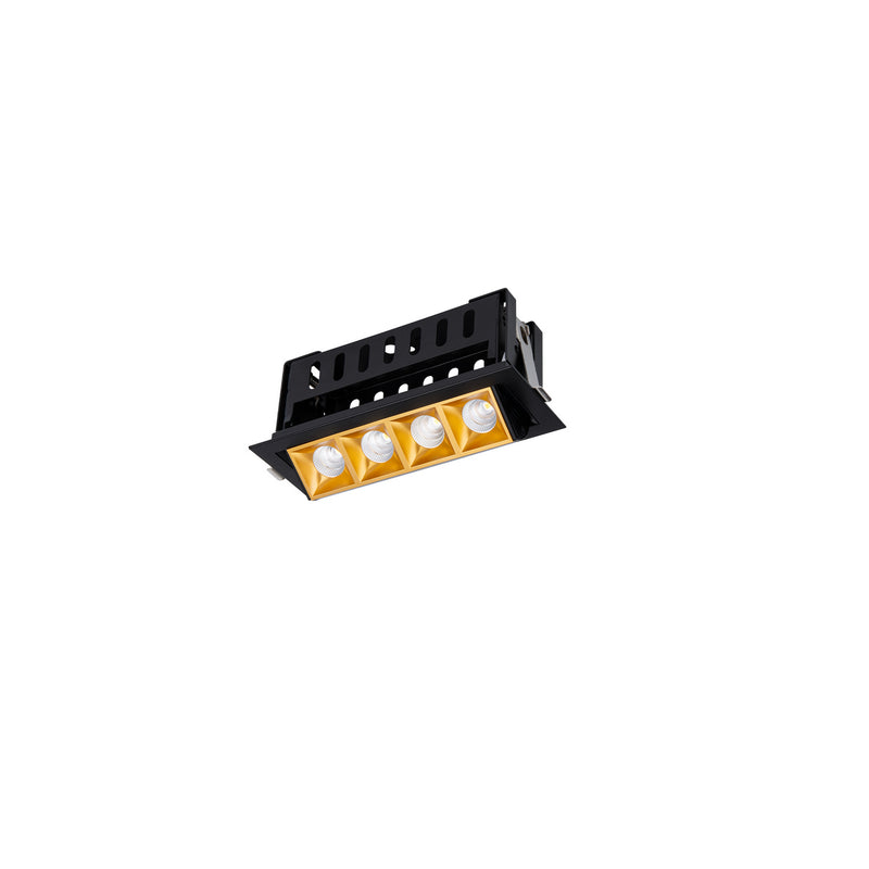 W.A.C. Lighting R1GAT04-S935-GLBK LED Adjustable Trim, Gold/Black