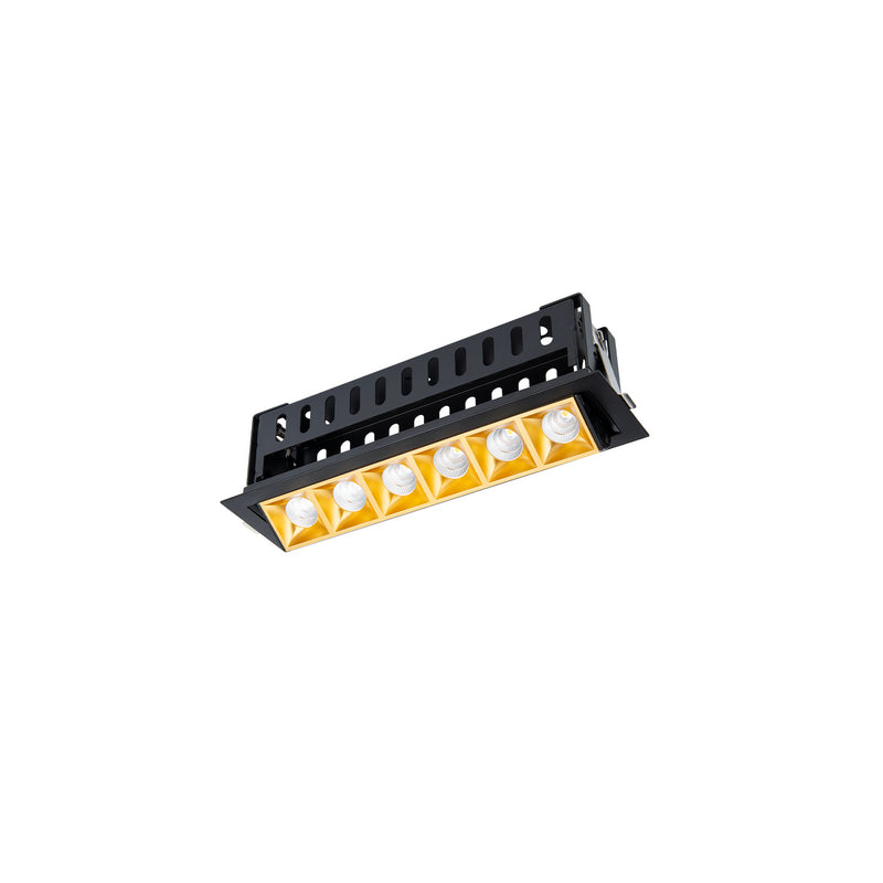 W.A.C. Lighting R1GAT06-N927-GLBK LED Adjustable Trim, Gold/Black