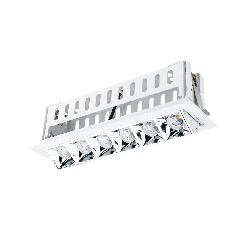 W.A.C. Lighting R1GAT06-N935-CHWT LED Adjustable Trim, Chrome/White