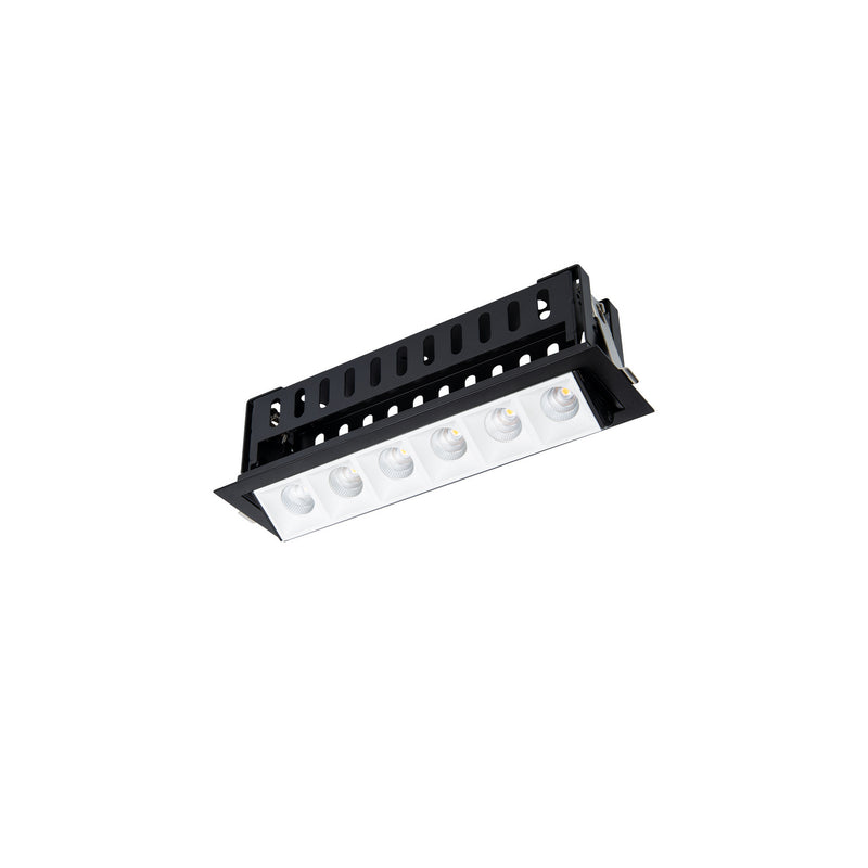 W.A.C. Lighting R1GAT06-S927-WTBK LED Adjustable Trim, White/Black