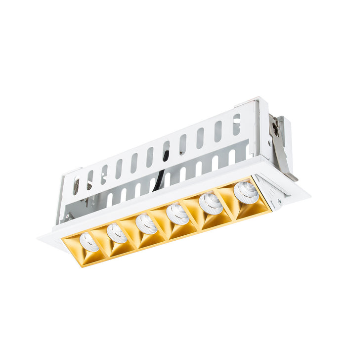 W.A.C. Lighting R1GAT06-S935-GLWT LED Adjustable Trim, Gold/White