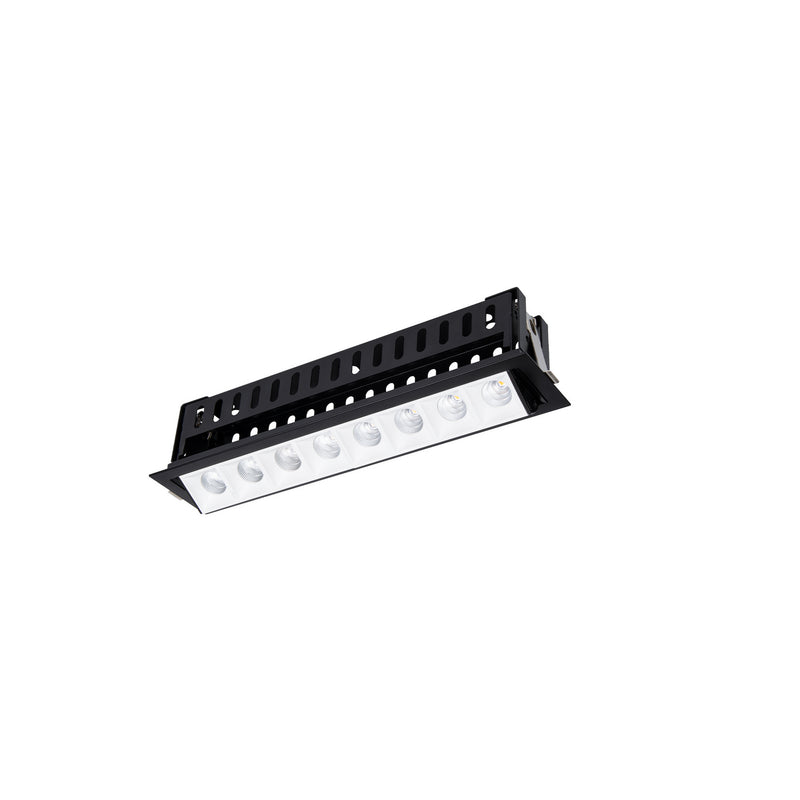 W.A.C. Lighting R1GAT08-N930-WTBK LED Adjustable Trim, White/Black