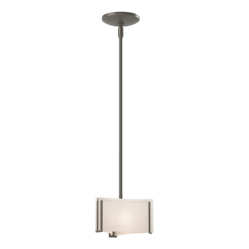 Hubbardton Forge 188100-SKT-MULT-07-BB0156 One Light Mini Pendant, Dark Smoke