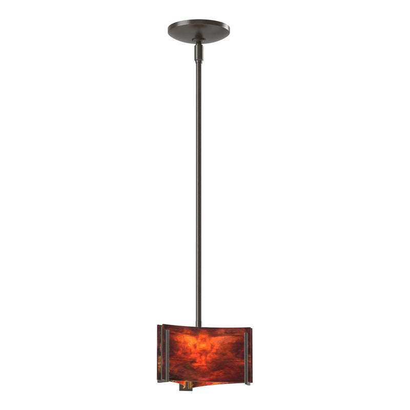 Hubbardton Forge 188100-SKT-MULT-14-ZB0156 One Light Mini Pendant, Oil Rubbed Bronze