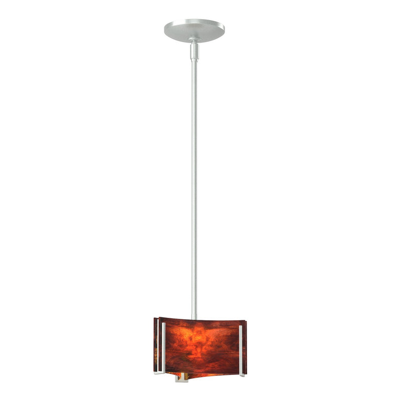 Hubbardton Forge 188100-SKT-MULT-82-ZB0156 One Light Mini Pendant, Vintage Platinum