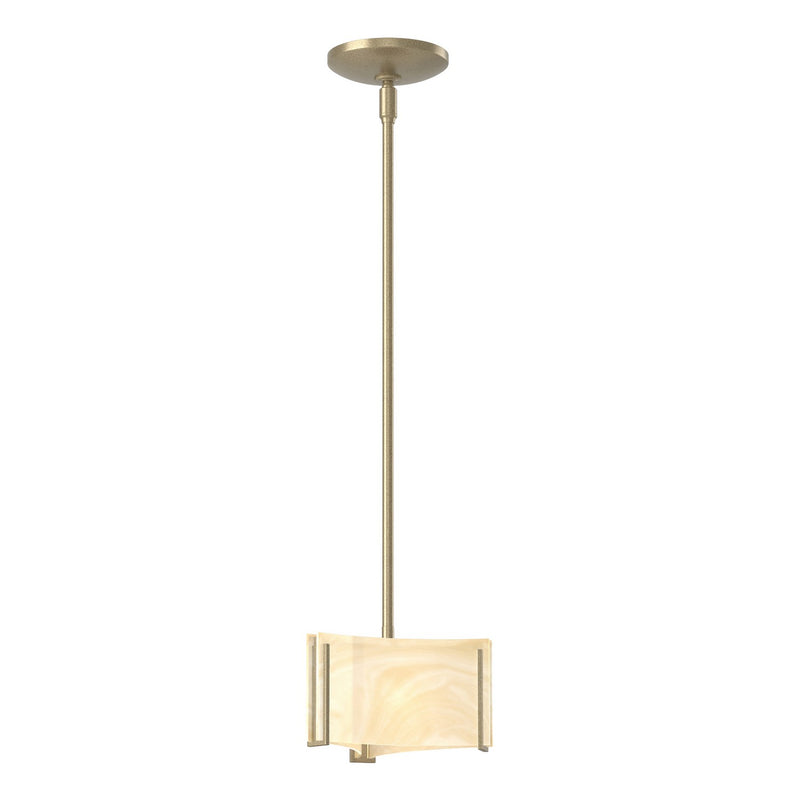 Hubbardton Forge 188100-SKT-MULT-84-AA0156 One Light Mini Pendant, Soft Gold