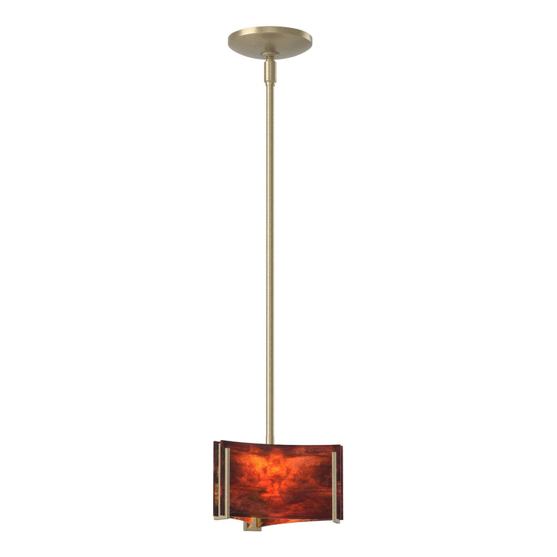 Hubbardton Forge 188100-SKT-MULT-84-ZB0156 One Light Mini Pendant, Soft Gold
