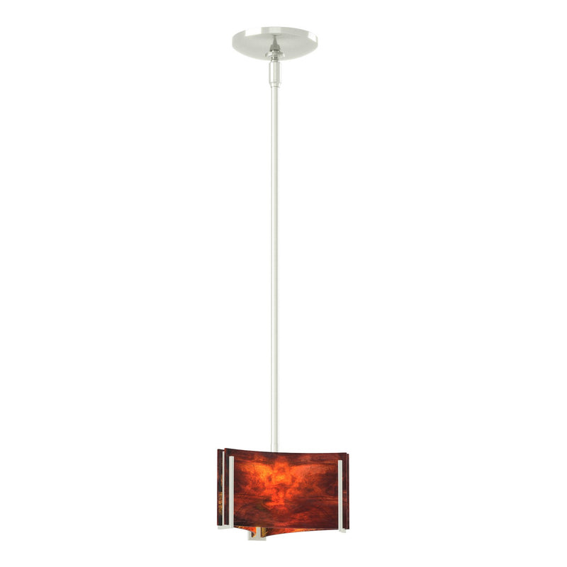 Hubbardton Forge 188100-SKT-MULT-85-ZB0156 One Light Mini Pendant, Sterling