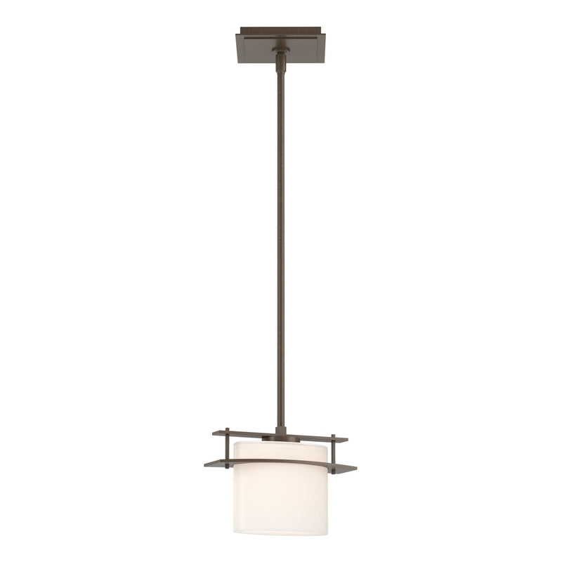 Hubbardton Forge 188200-SKT-MULT-05-GG0182 One Light Mini Pendant, Bronze