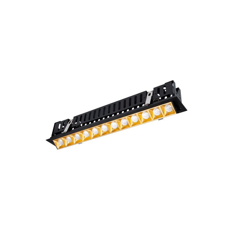 W.A.C. Lighting R1GAT12-F927-GLBK LED Adjustable Trim, Gold/Black