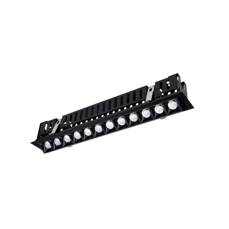 W.A.C. Lighting R1GAT12-N927-BKBK LED Adjustable Trim, Black/Black