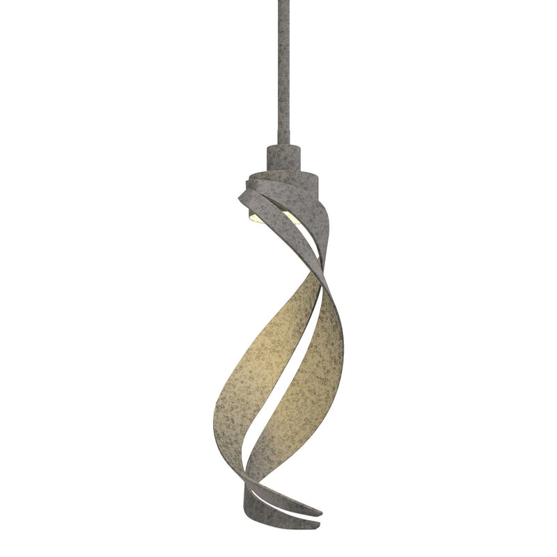 Hubbardton Forge 188750-SKT-MULT-20 One Light Mini Pendant, Natural Iron
