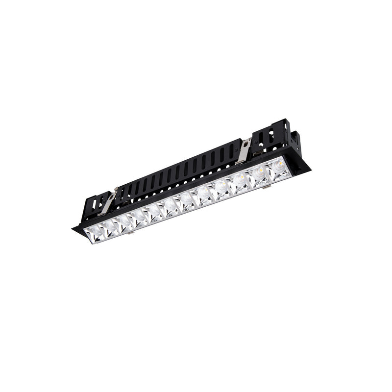 W.A.C. Lighting R1GAT12-N930-CHBK LED Adjustable Trim, Chrome/Black