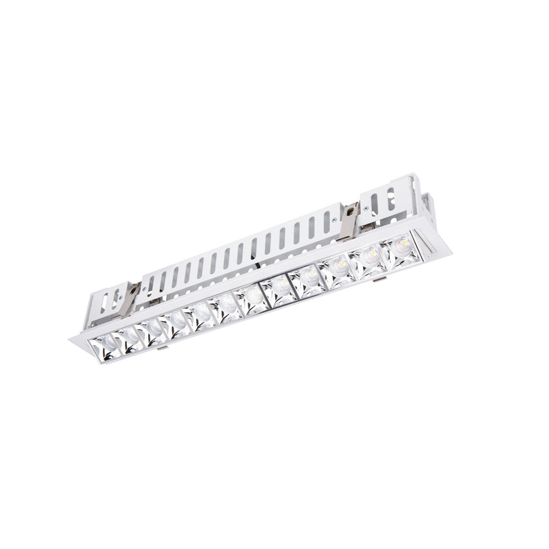 W.A.C. Lighting R1GAT12-N930-CHWT LED Adjustable Trim, Chrome/White