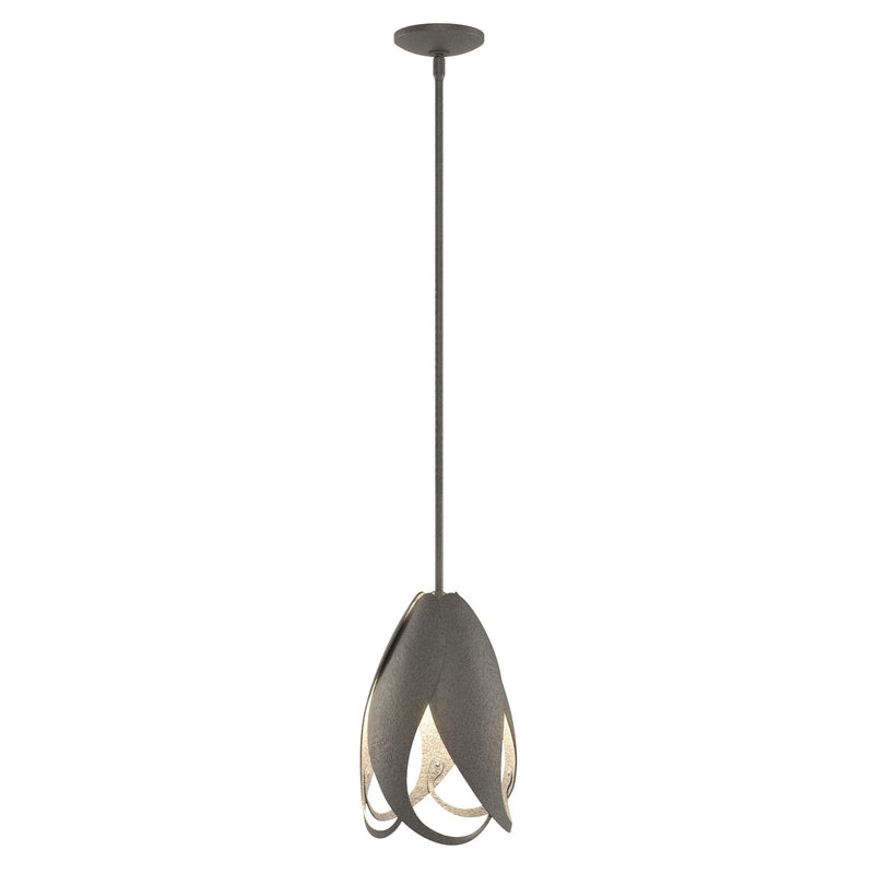 Hubbardton Forge 188770-SKT-MULT-20 One Light Mini Pendant, Natural Iron