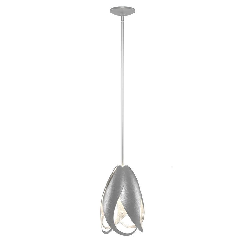 Hubbardton Forge 188770-SKT-MULT-82 One Light Mini Pendant, Vintage Platinum